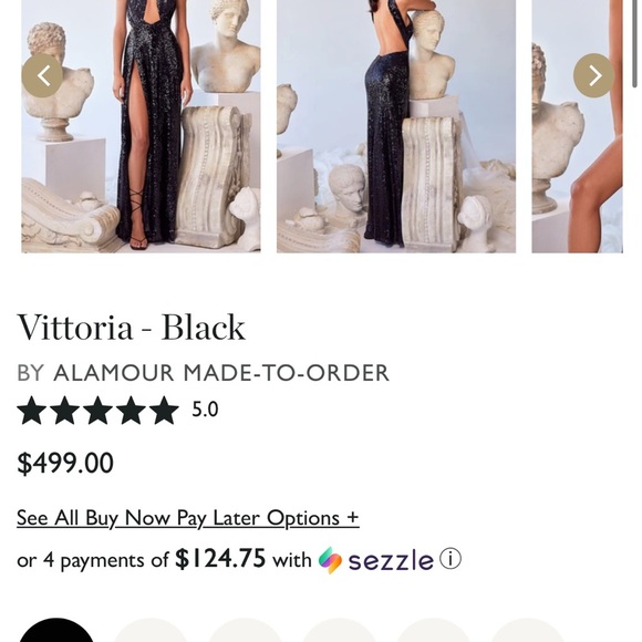 Alamour The Label Black Sequin Maxi Dress - Picture 7 of 7